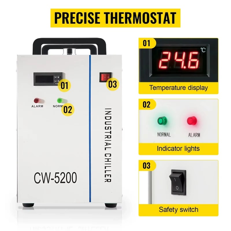 【อุตสาหกรรม】เครื่องทำน้ำเย็นสำ - Laser Industrial Chiller บทวิจารณ์และราคา